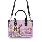 Cowgic Thank You God Leather Handbag