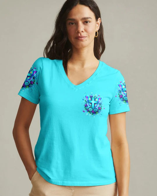 Cowgic When God Steps In Miracles Happen Women's All Over Print Shirt