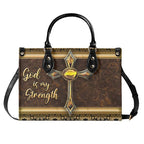 Cowgic God Is My Strength Leather Handbag