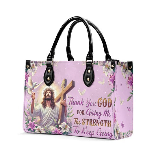 Cowgic Thank You God Leather Handbag