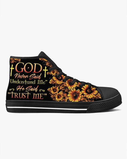 Cowgic God Never Said Understand Me High Top Canvas Shoes