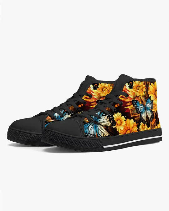 Cowgic Faith Doesn't Make Things Easy High Top Canvas Shoes