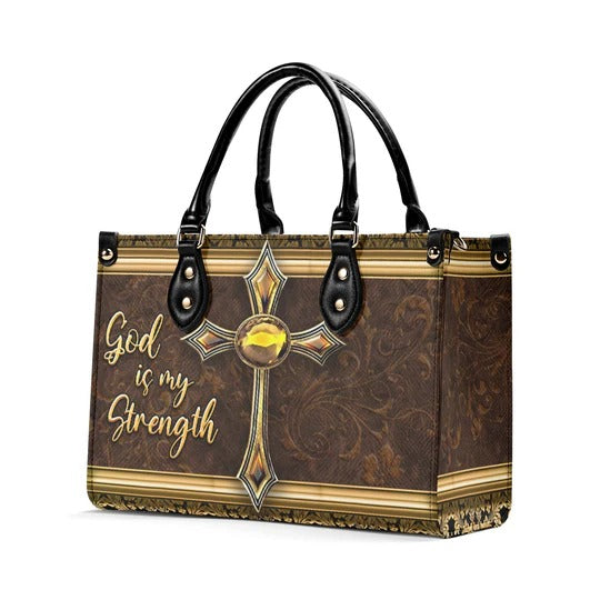 Cowgic God Is My Strength Leather Handbag