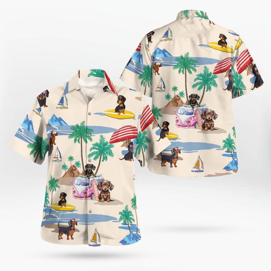 Cowgic Dachshund Summer Beach