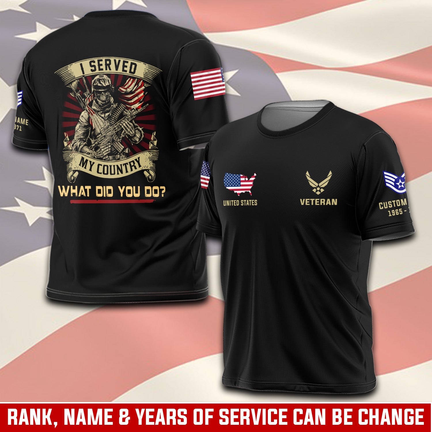 Cowgic Custom U.S AIR FORCE Veteran