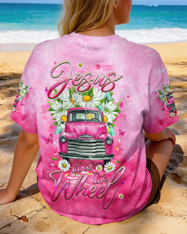 Cowgic Jesus Take The Wheel Women's All Over Print Shirt