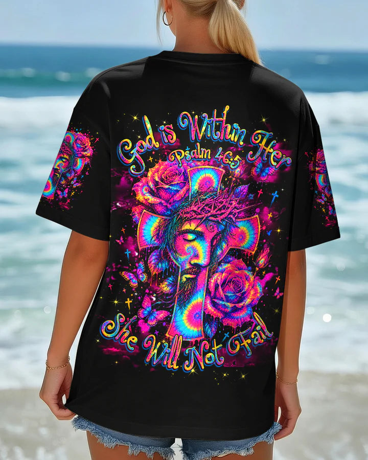 Cowgic God Is Within Her Women’s  All Over Print Shirt