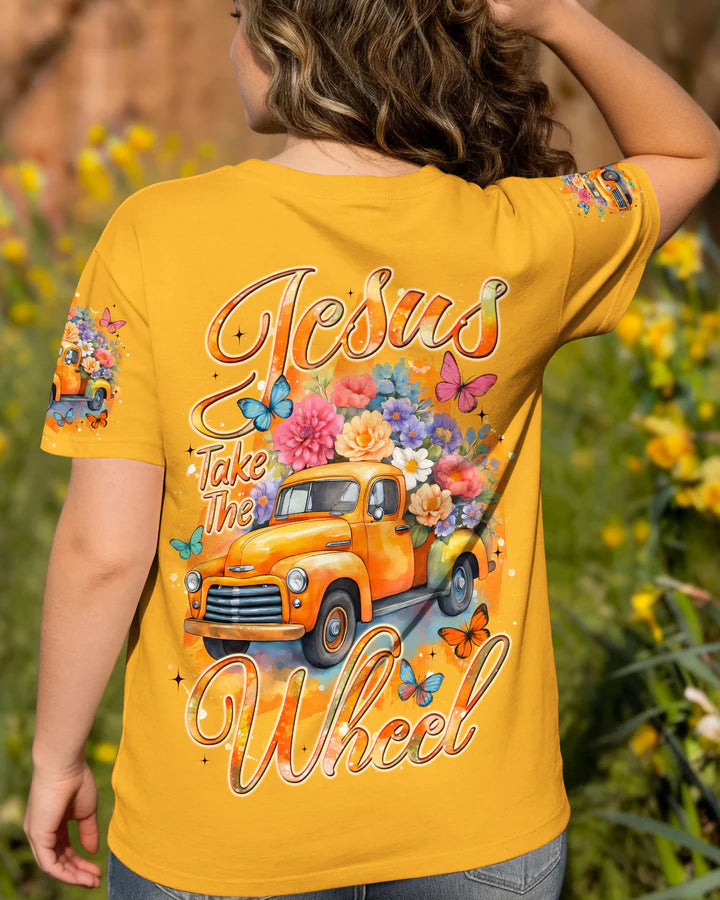 Cowgic Jesus Take The Wheel Women's All Over Print Shirt
