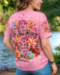 Cowgic He Is Not Here He Has Risen Floral Women's All Over Print Shirt