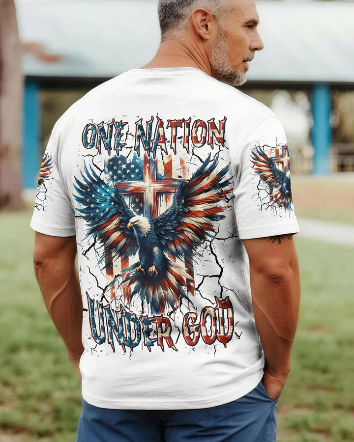 Cowgic One Nation Under God Men's All Over Print Shirt