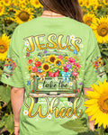 Cowgic Jesus Take The Wheel Women's All Over Print Shirt