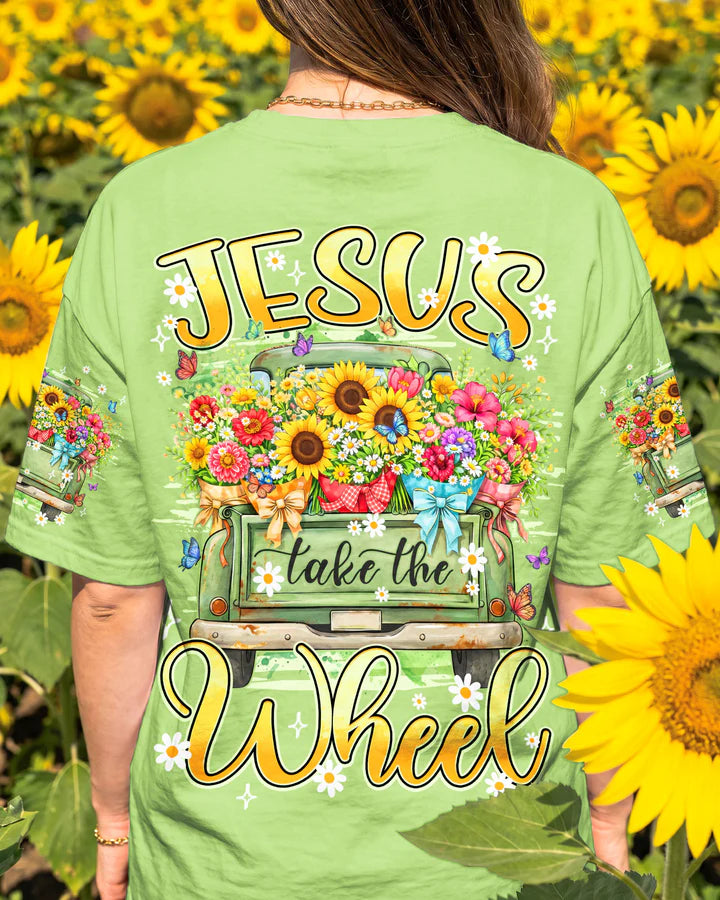 Cowgic Jesus Take The Wheel Women's All Over Print Shirt