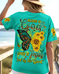 Cowgic Blessed By God Butterfly Sunflowers Women's All Over Print Shirt
