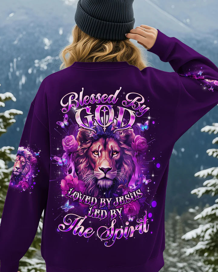 Cowgic Blessed By God Lion Women's All Over Print Shirt