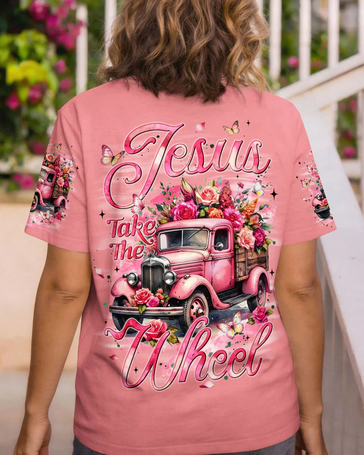 Cowgic Jesus Take The Wheel Women's All Over Print Shirt