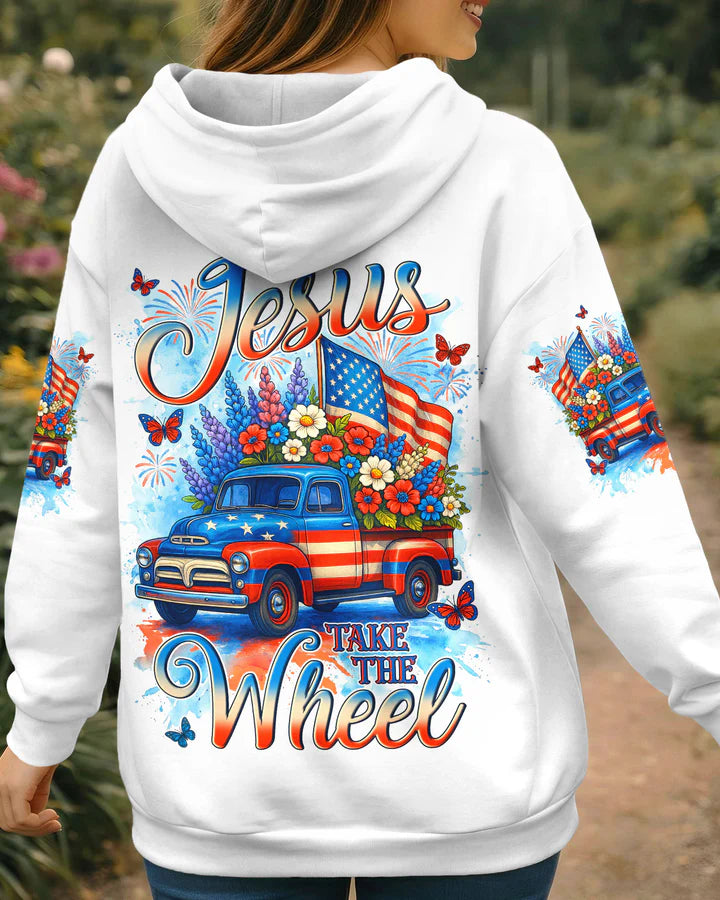 Cowgic Jesus Take The Wheel Women's All Over Print Shirt