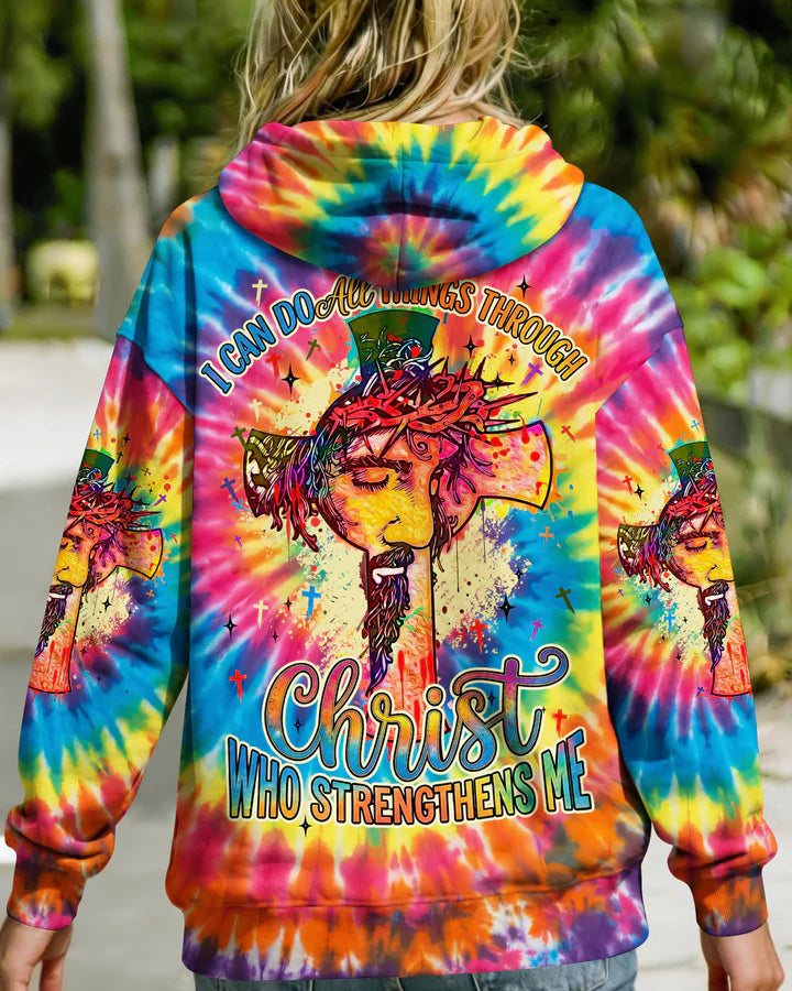 Cowgic I Can Do All Things Cross Colorful Women's All Over Print Shirt