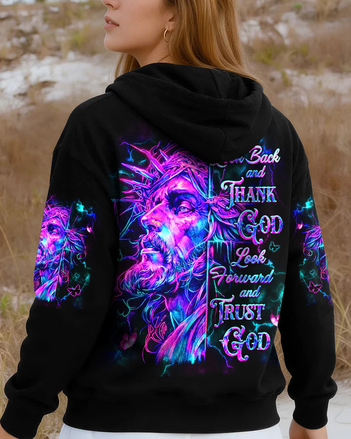 Cowgic Look Back And Thank God Women's All Over Print Shirt