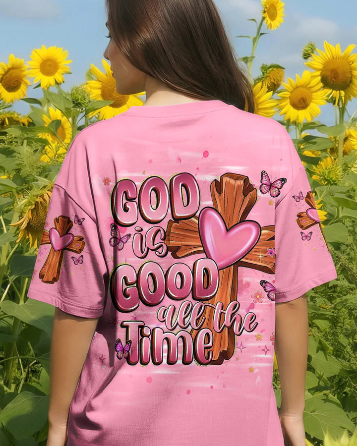 Cowgic God Is Good All The Time Women's All Over Print Shirt
