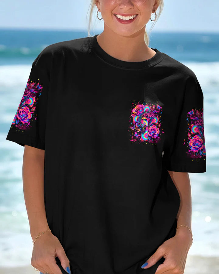 Cowgic God Is Within Her Women’s  All Over Print Shirt