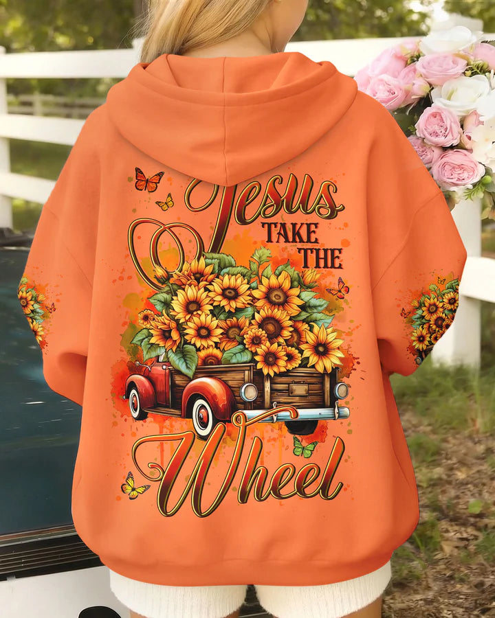 Cowgic Jesus Take The Wheel Women's All Over Print Shirt