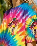 Cowgic I Can Do All Things Cross Colorful Women's All Over Print Shirt