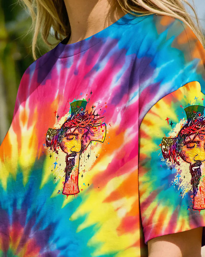 Cowgic I Can Do All Things Cross Colorful Women's All Over Print Shirt