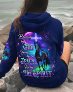 Cowgic Blessed By God Loved By Jesus Horse Women's All Over Print Shirt