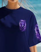 Cowgic Blessed By God Loved By Jesus Lion Women's All Over Print Shirt