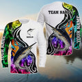 Cowgic Marlin Fishing Customize Name 3D Shirts