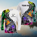 Cowgic Chinook Salmon Fishing Customize Name 3D Shirts