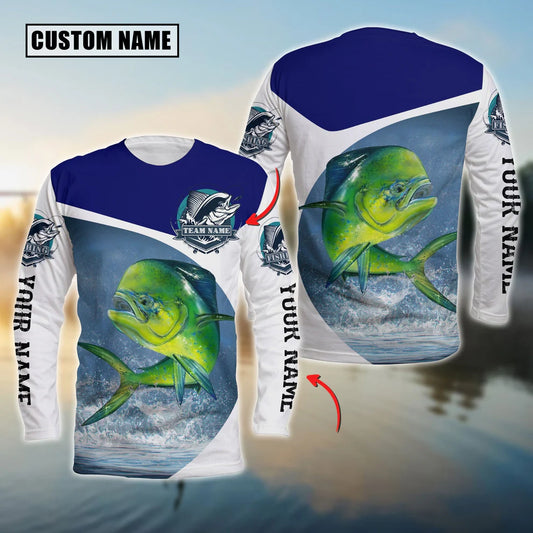 Cowgic Mahi mahi Fishing Customize Name 3D Shirts