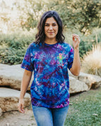 Cowgic I Can Do All Things Through Christ Colorful Faith Cross Swirl Women's All Over Print Shirt
