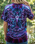 Cowgic Faith In Light Wing Cross Swirl Women's All Over Print Shirt