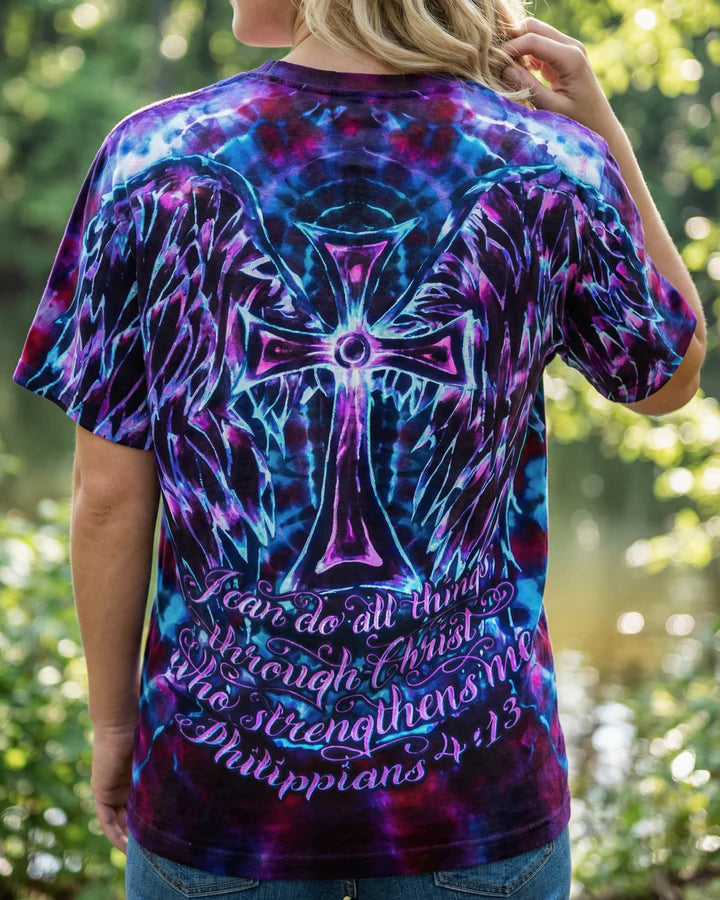 Cowgic Faith In Light Wing Cross Swirl Women's All Over Print Shirt
