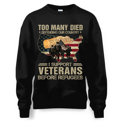 Cowgic I Support Veterans Before Refugees