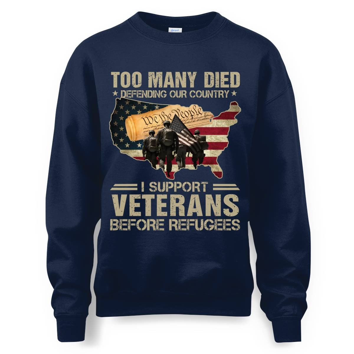 Cowgic I Support Veterans Before Refugees
