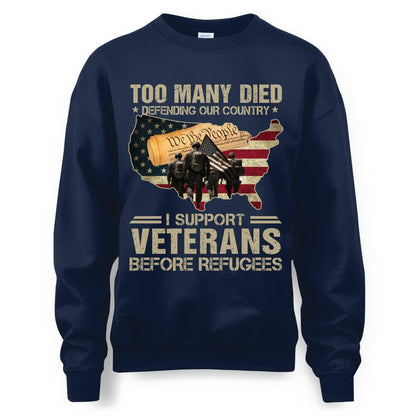 Cowgic I Support Veterans Before Refugees