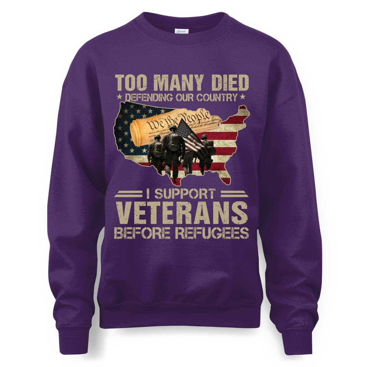 Cowgic I Support Veterans Before Refugees