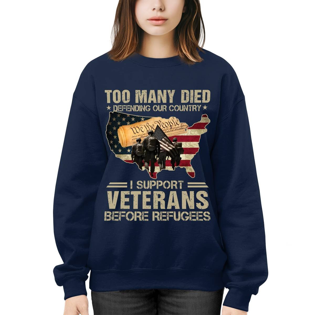 Cowgic I Support Veterans Before Refugees