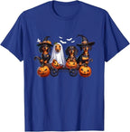 Cowgic Dachshund Happy Halloweiner Funny Halloween Dogs Lover T-Shirt