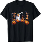 Cowgic Dachshund Happy Halloweiner Funny Halloween Dogs Lover T-Shirt
