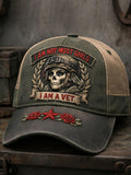 Cowgic Proud Veteran Unisex Vintage Printed Hats v20