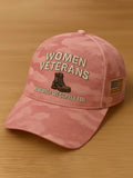 Cowgic Proud Veteran Unisex Vintage Printed Hats v16