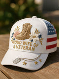Cowgic Proud Veteran Unisex Vintage Printed Hats v10