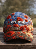 Cowgic Proud Veteran Unisex Vintage Printed  Hats v11