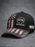 Cowgic Proud Veteran Unisex Vintage Printed Hats v8