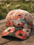 Cowgic Proud Veteran Unisex Vintage Printed Hats v7