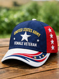 Cowgic Proud Veteran Unisex Vintage Printed Hats v4