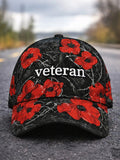 Cowgic Proud Veteran Unisex Vintage Printed Hats v3